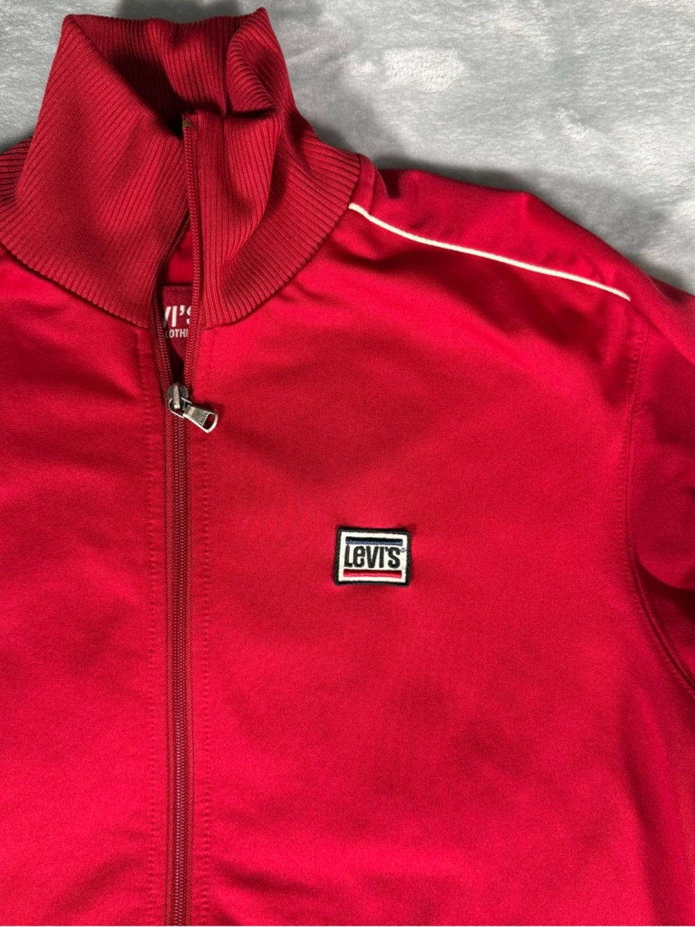 Vintage Levis Track Jacket Mens S Full Zip Lightweight Red Tab Y2K - Picture 6 of 12
